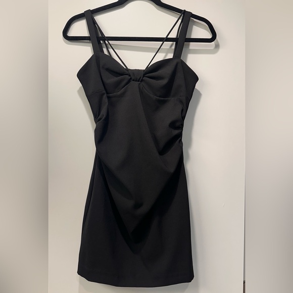 Zara Black Textured Dress - Picture 2 of 4